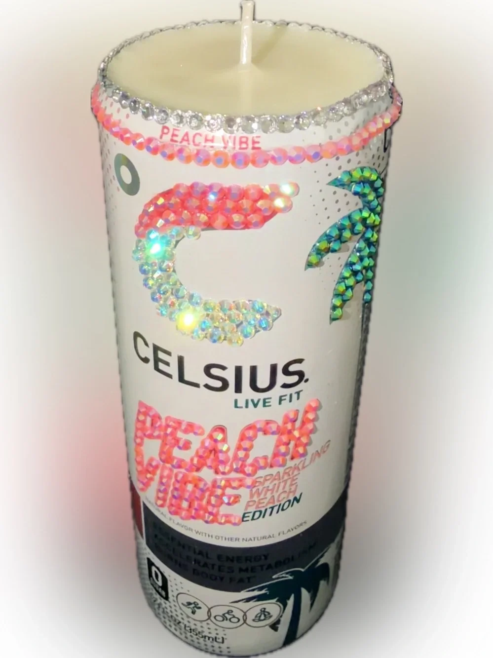 Celsius Peach Vibe CANdle